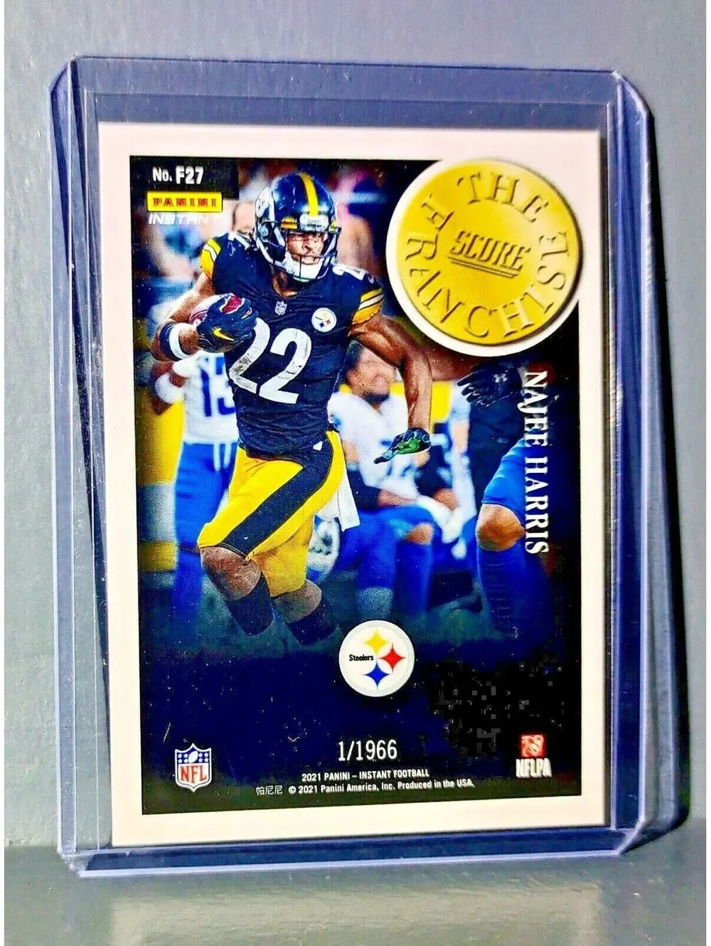 Najee Harris 2021 Panini NFL Score The Franchise #27 Rookie Card 1/1966